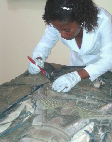 Ana Cláudia de Jesus, aluna do curso de Museologia